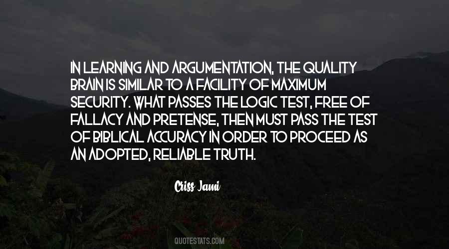 Quotes About Argumentation #2844