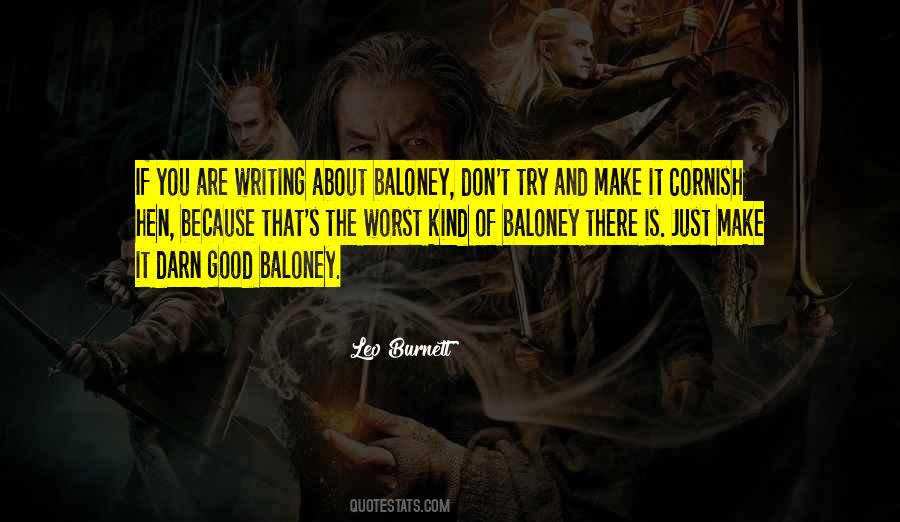 Quotes About Baloney #919033