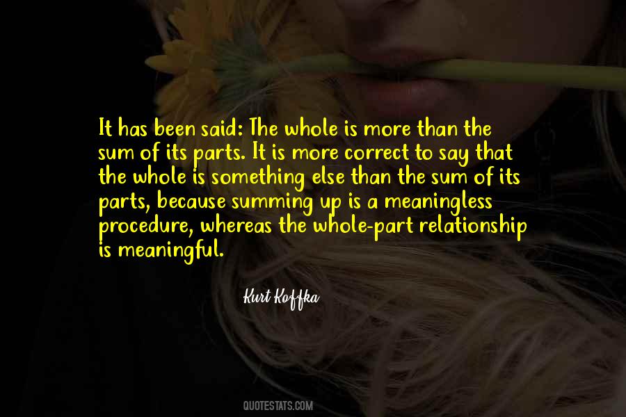Quotes About Parts Of A Whole #83148
