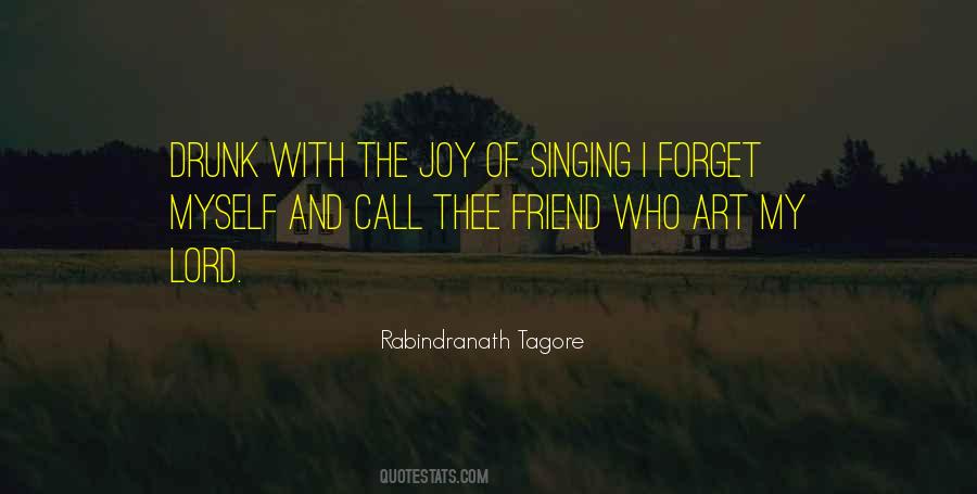 Singing With Joy Quotes #1574751