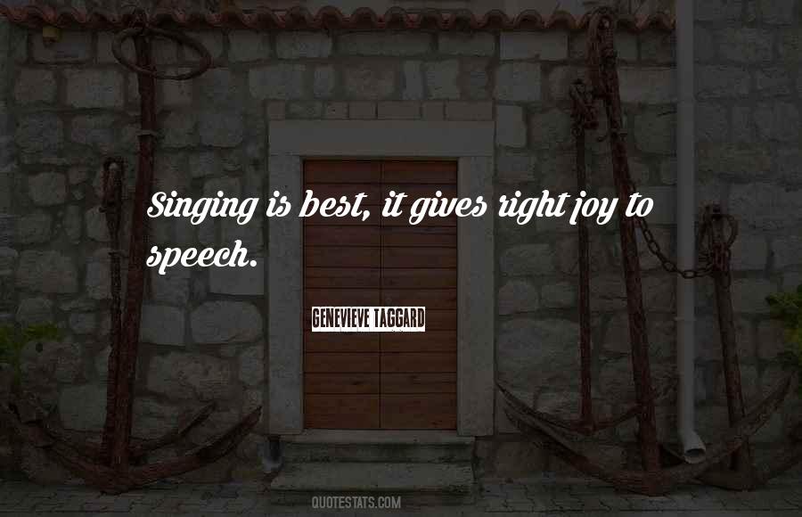 Singing With Joy Quotes #379240