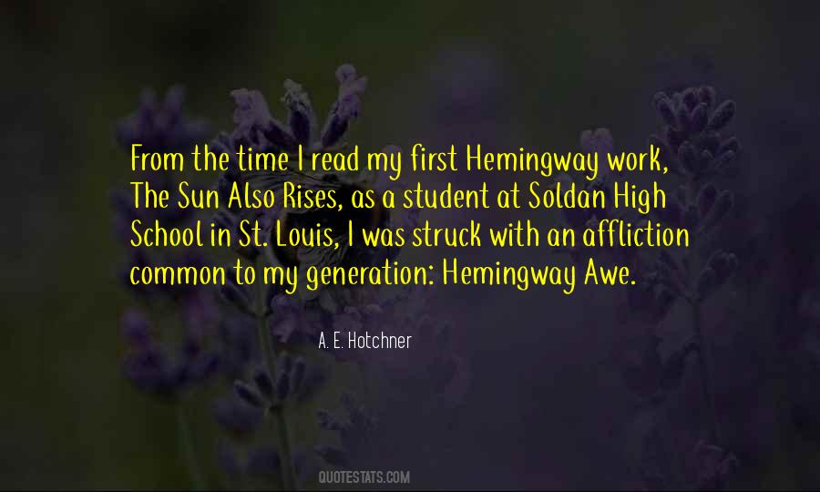 Quotes About Hemingway #1218247