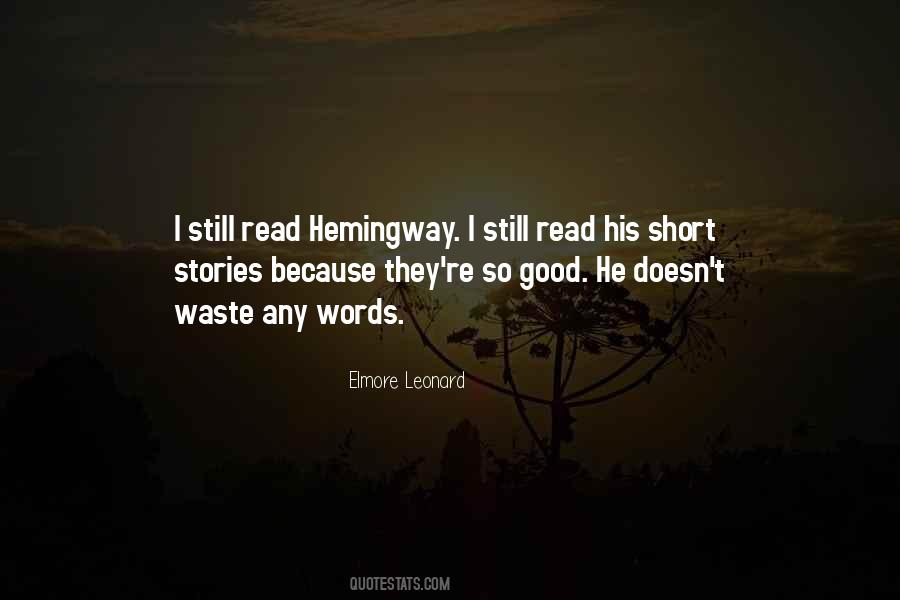 Quotes About Hemingway #1589786