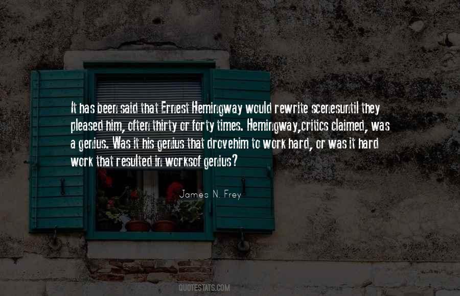 Quotes About Hemingway #1745866