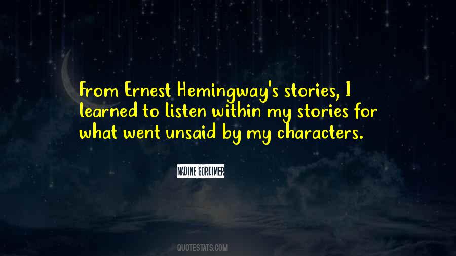 Quotes About Hemingway #1877125