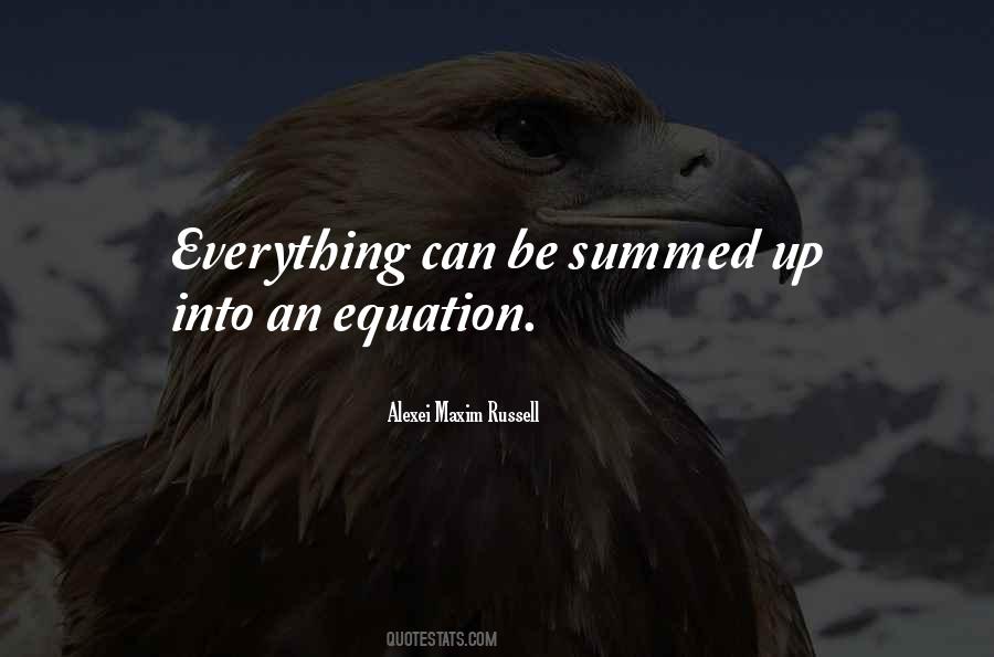 Summed Up Quotes #371365