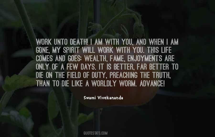 Death Life Work Quotes #1716647