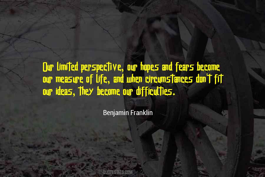 Quotes About Limited Perspective #1493534