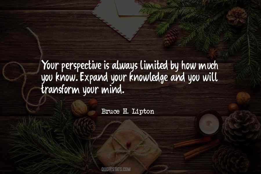 Quotes About Limited Perspective #679271