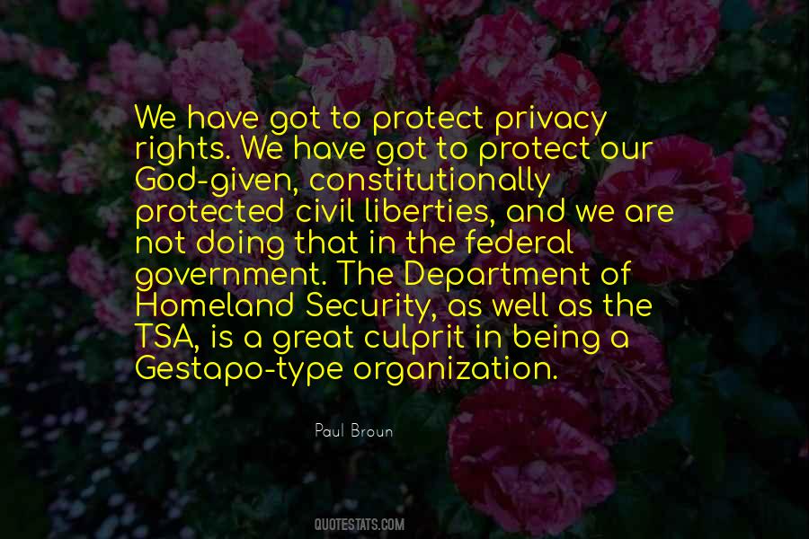Quotes About Privacy Rights #398452
