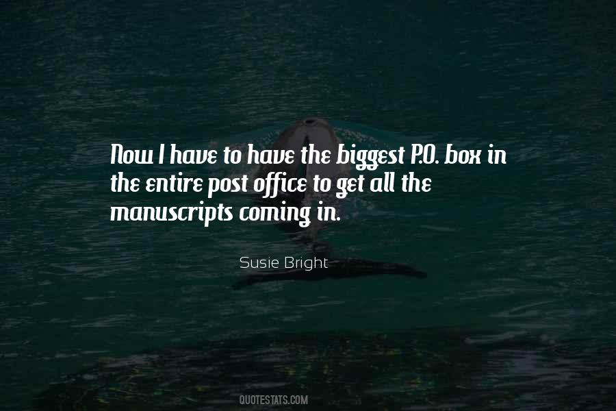 Quotes About Manuscripts #344088
