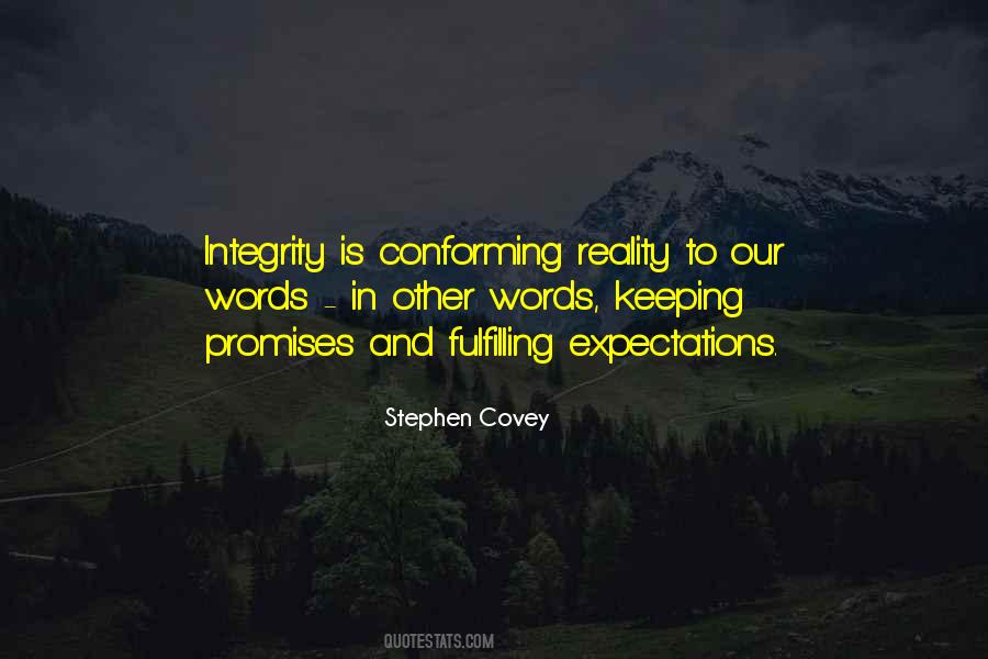 Quotes About Fulfilling Expectations #810049