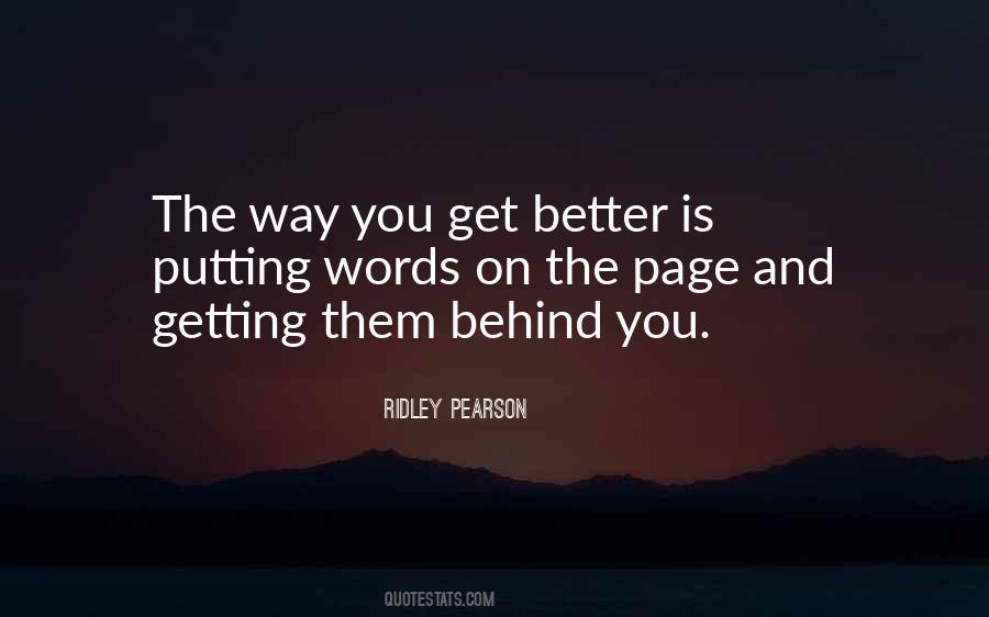 Quotes About Putting The Past Behind You #392867