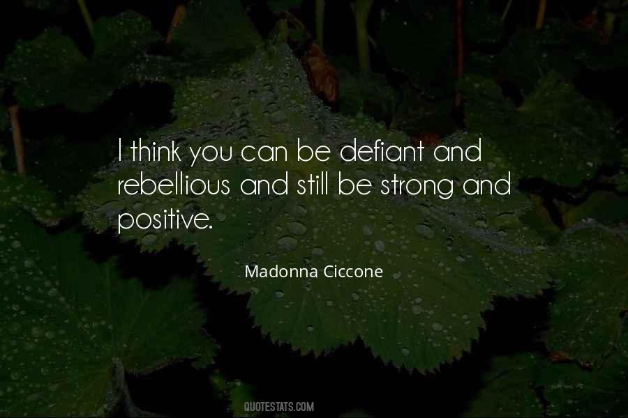 Quotes About Defiant #1320335