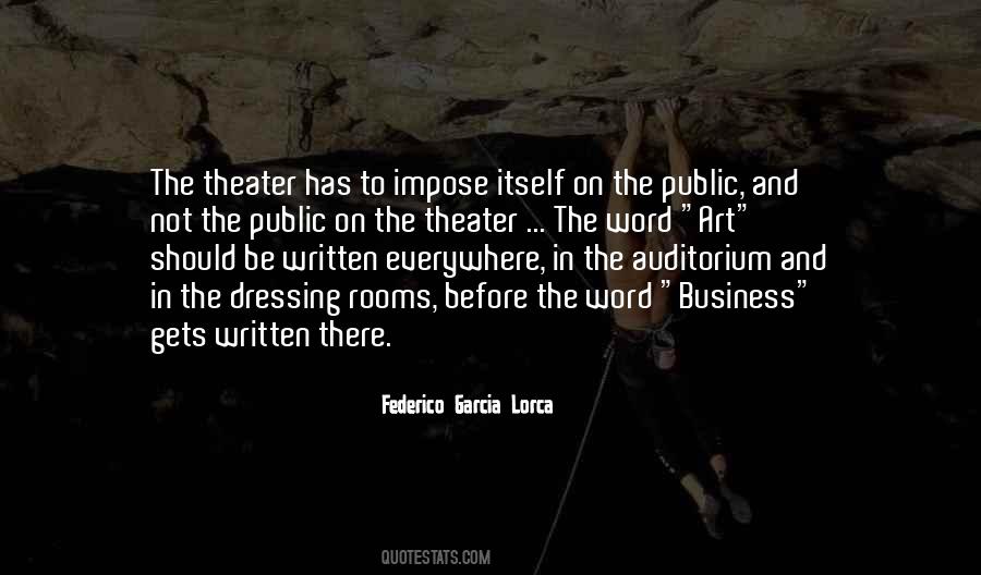 Quotes About Auditorium #1869638