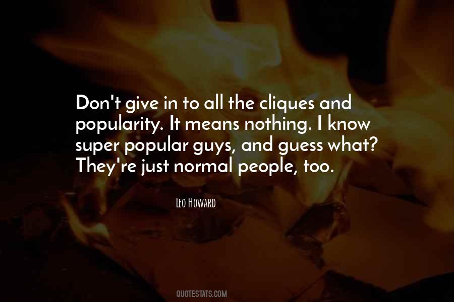 Quotes About Cliques #1009323