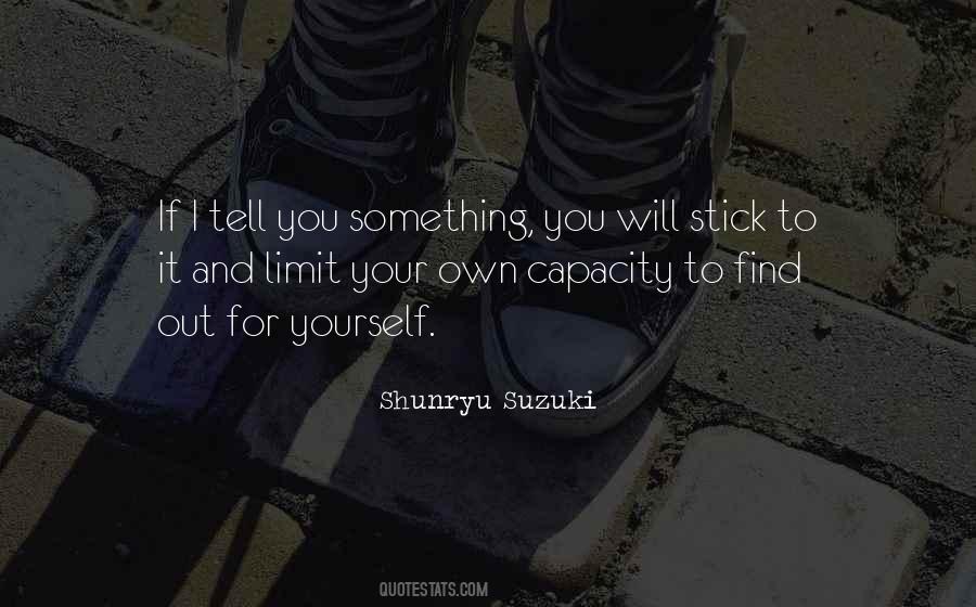 Limit Yourself Quotes #1149642