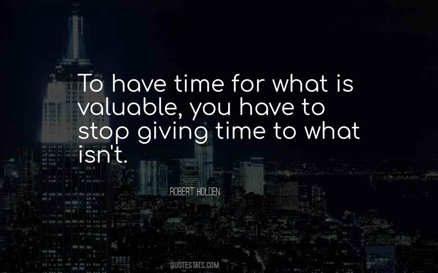 Quotes About Giving Time #151943