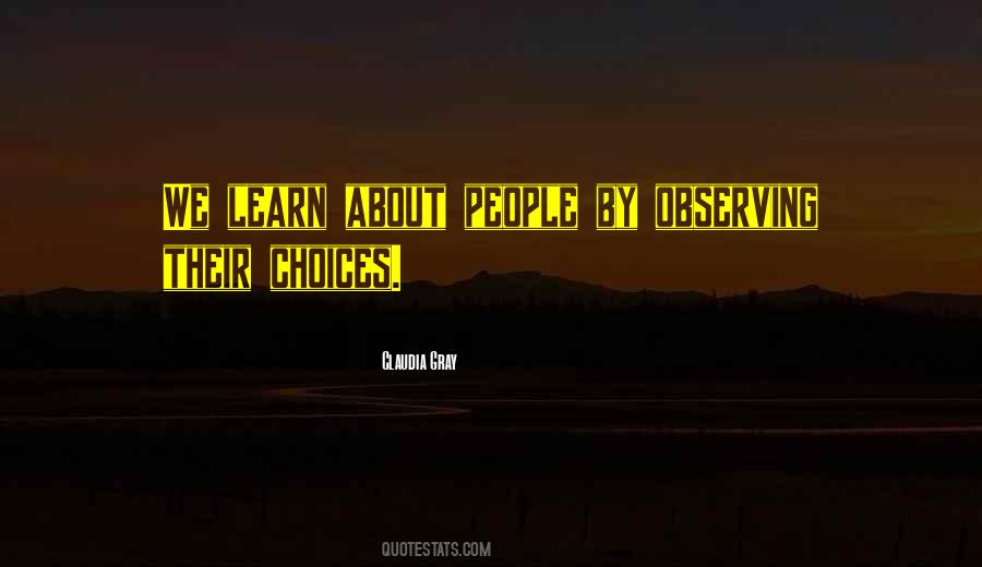 Quotes About Observing Others #64760