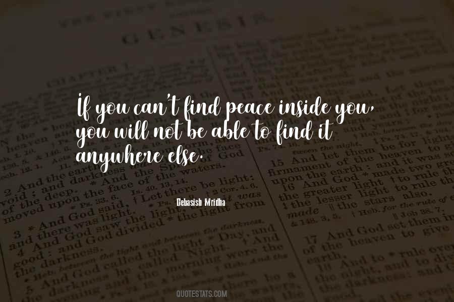 Find Peace Quotes #1233601