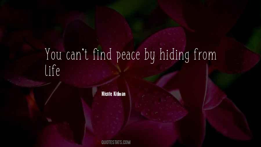 Find Peace Quotes #1489973