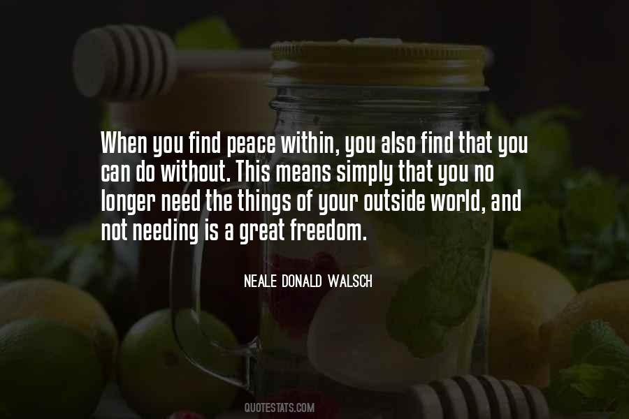 Find Peace Quotes #1583631