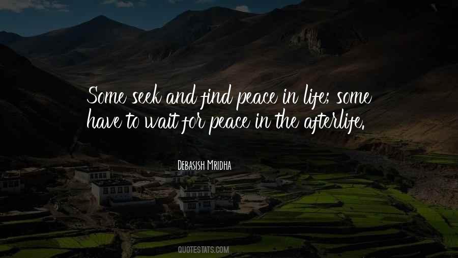 Find Peace Quotes #1617307
