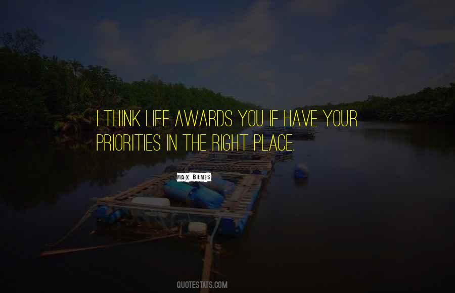 Quotes About Priorities In Life #47071