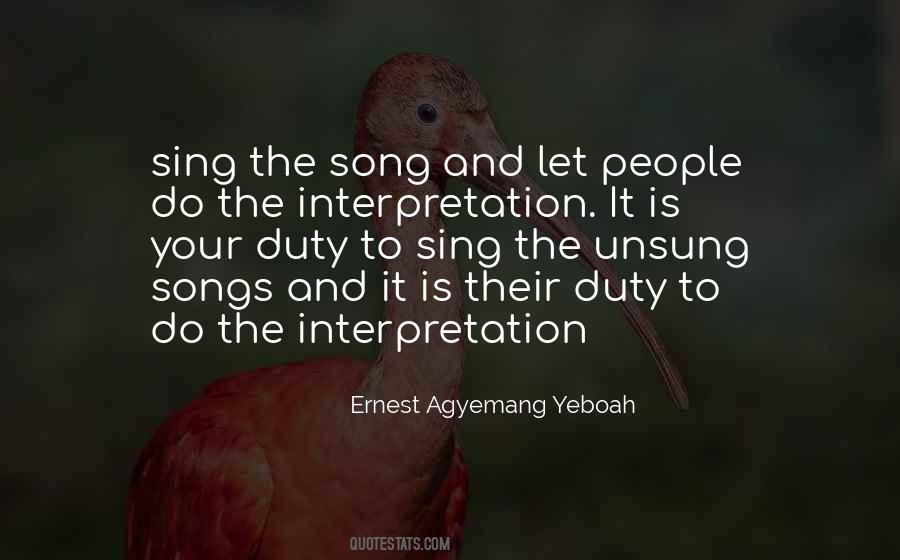 Unsung Song Quotes #794344