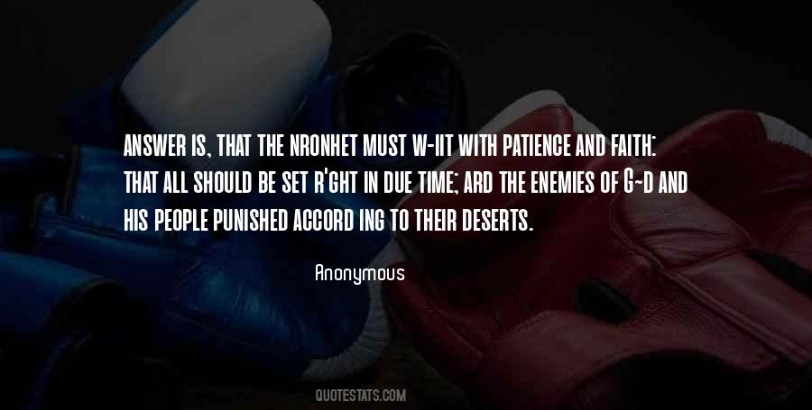 Quotes About Patience And Faith #1516146