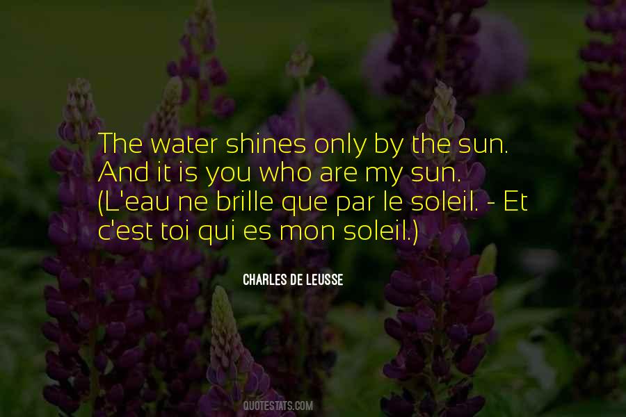 Quotes About The Sun And Water #484451