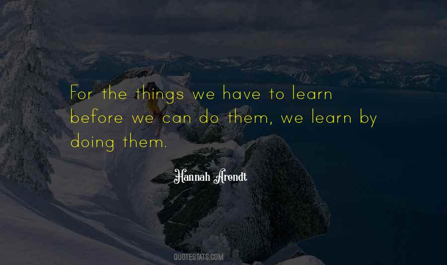 Learn By Doing Quotes #696606