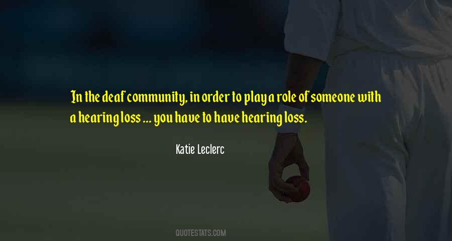Quotes About Hearing Loss #809084
