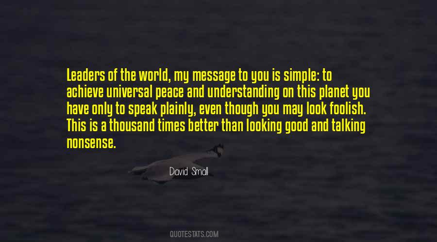 Quotes About Understanding And Peace #645149