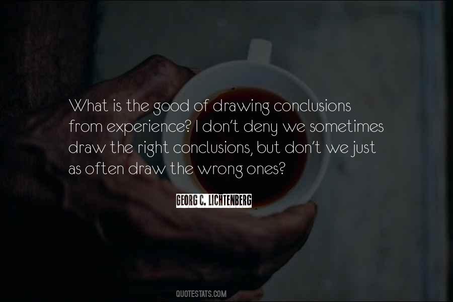Wrong Conclusions Quotes #1539543