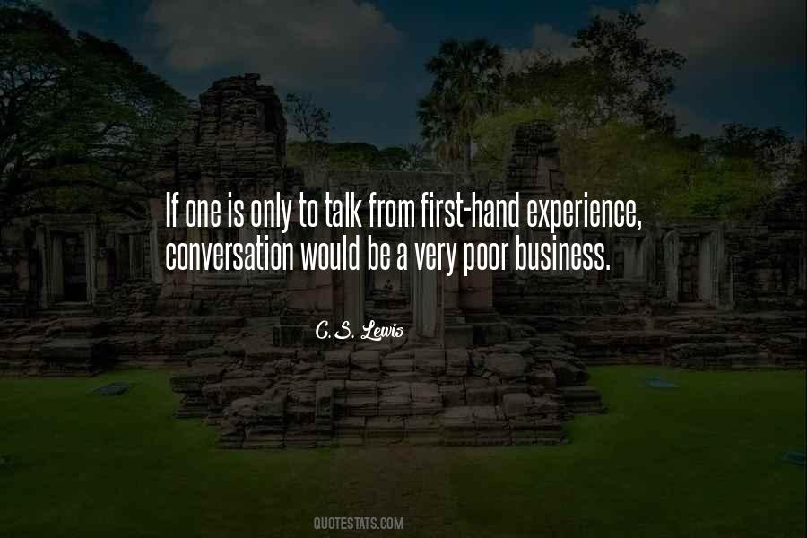 Quotes About Experience In Business #1139213