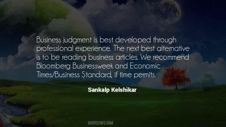 Quotes About Experience In Business #1251845