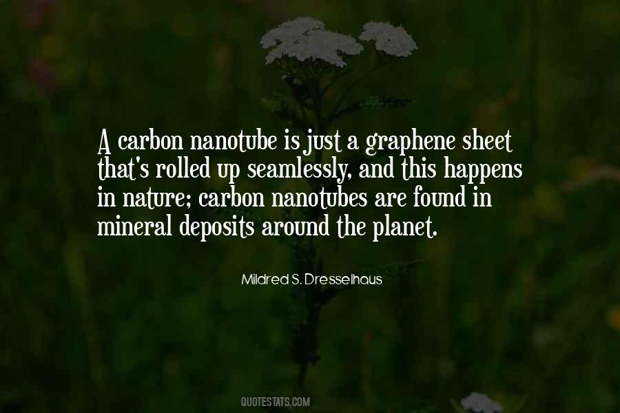Quotes About Carbon Nanotubes #428294