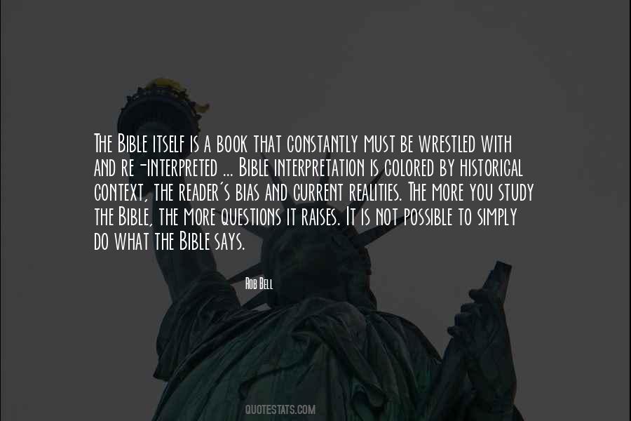 Quotes About Bible Interpretation #1094311