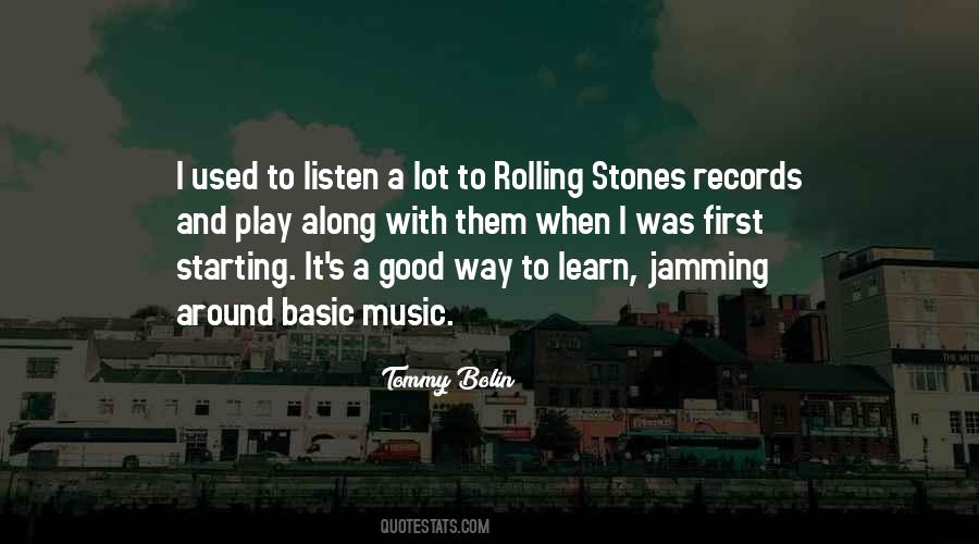 Quotes About Jamming #1691903