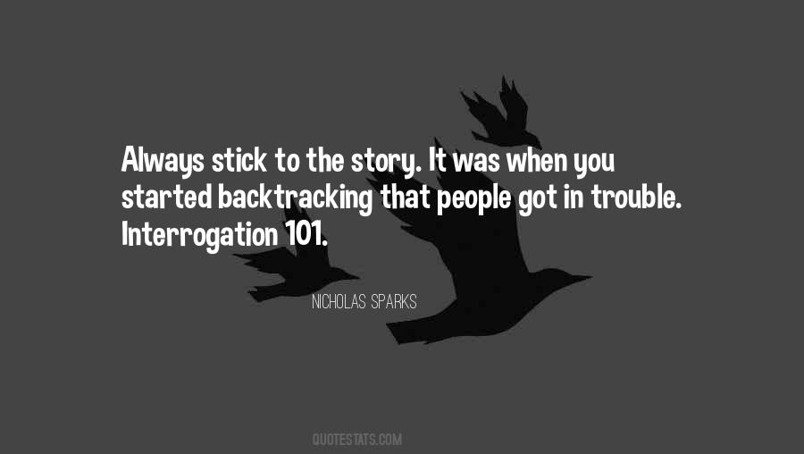 Quotes About Backtracking #463598
