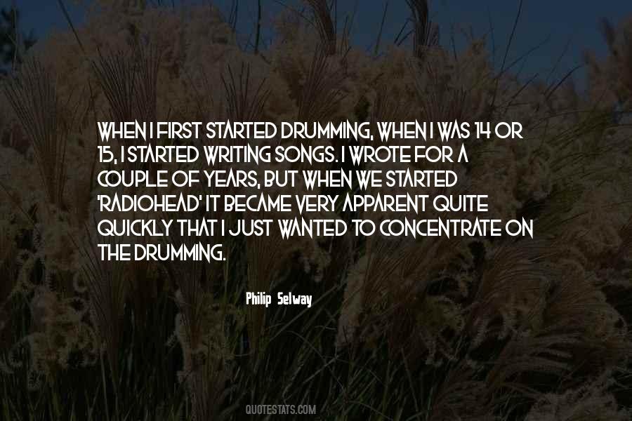 Quotes About Drumming #1081357