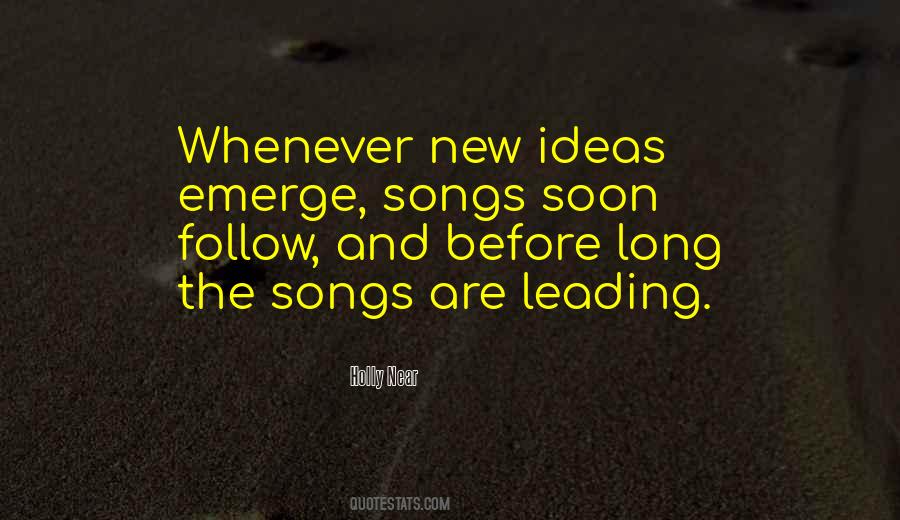 Quotes About New Song #57331