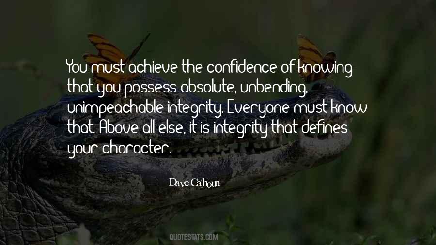 Integrity Character Quotes #549152