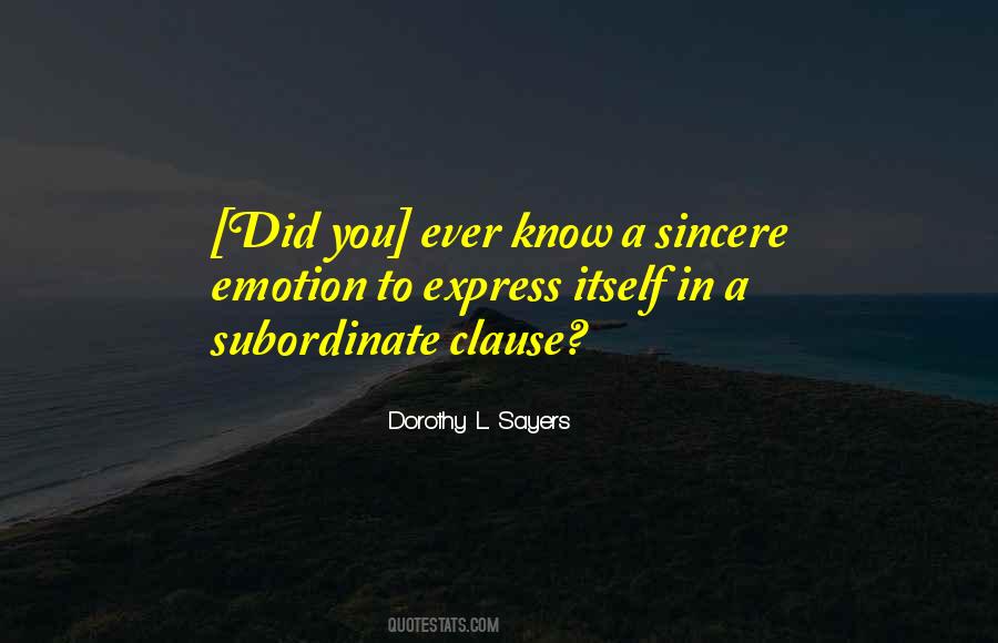 Subordinate Clauses Quotes #1093336