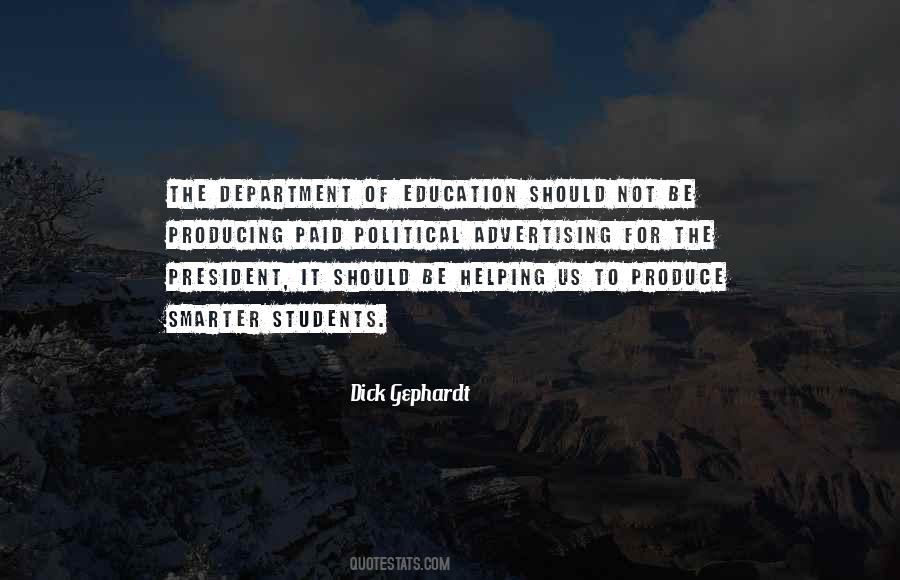 Quotes About The Department Of Education #1179439