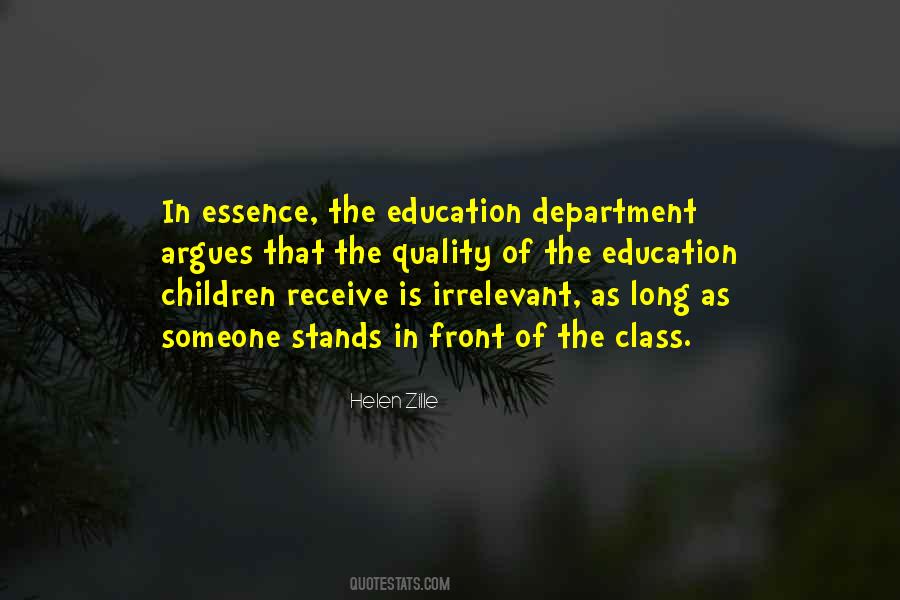 Quotes About The Department Of Education #1740896
