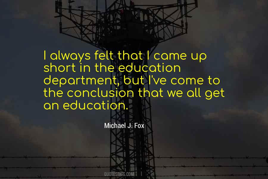 Quotes About The Department Of Education #705438