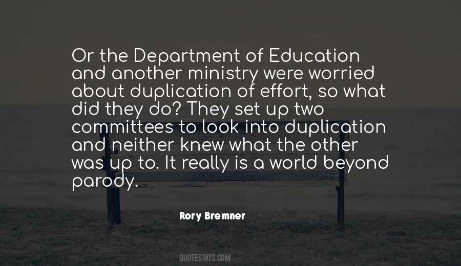 Quotes About The Department Of Education #81589