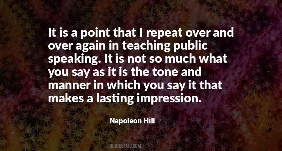Quotes About Lasting Impressions #248318